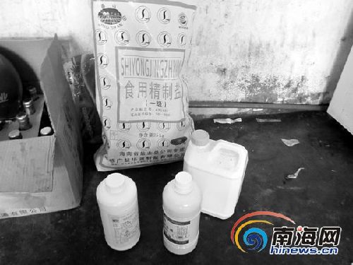 泡制鸭掌使用的各种添加剂。